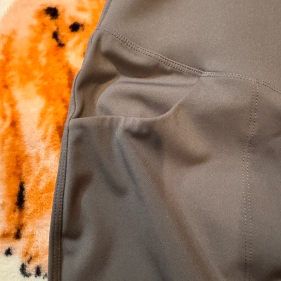 Flare leg Gray Women's Leggings - Picture 3 of 4